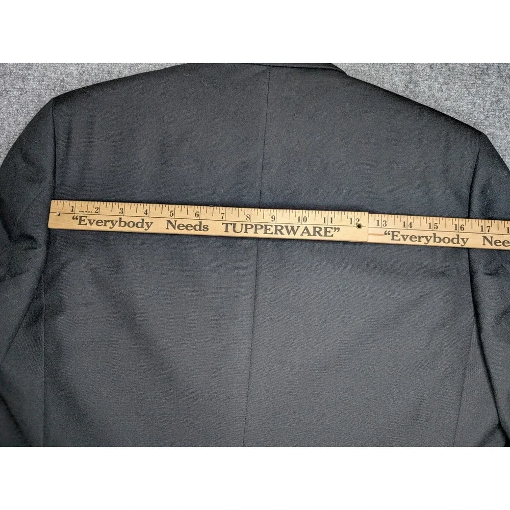 Vintage Giorgio Patrino 100% Pure Wool‎ Black Tuxedo Jacket Blazer Size 39R